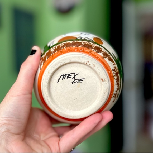 Vintage Mexican Pottery Handmade Siesta Sleeping Somberero Hat Planter Vase Art - Picture 3 of 9